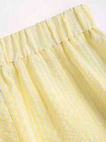 Sweetro Conjunto de dos piezas para mujer para uso diario - Amarillo - Ver 6