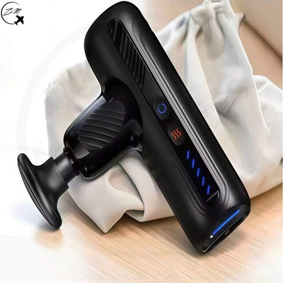 ZM Health ZM 健康电动振动按摩器,紧凑型冲击按摩枪,迷你按摩枪,按摩器,肌肉按摩器,专业冲击按摩枪,高速电机,配备 4 个专业按摩头,内置热疗功能,5 档可调速度,手持式按摩器。 - 彩色 - 查看 1