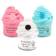 60ml Kids Watermelon Crystal Mud & Butter Mud Set, Handmade DIY Toys, Soft Stretchy Non-Sticky, Fun For Boys & Girls - Multicolor - View 3