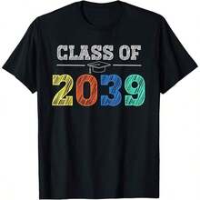 GiftCl 2039 Graduation T-Shirt "We Grow Together" For First Day Of School, Suitable For Year-Round Wear, Short-Sleeved Crew Neck T-Shirt, Printed On One Side, Made Of Pure Cotton, Fun Printed Top For Women, Soft. - 顏色 4 - 查看 5