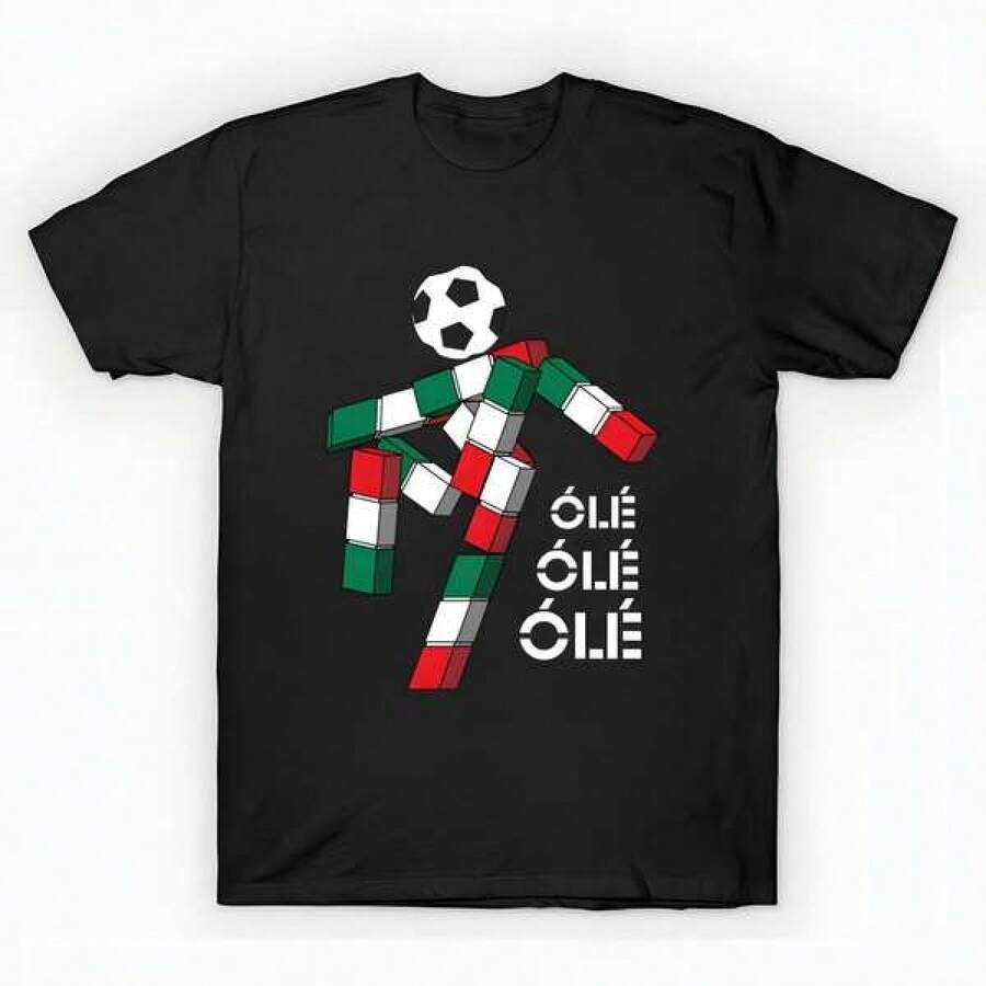 Italia '90 Guy T-Shirt unisex de la de algodón puro de alta densidad de 220 g. C-AmiS-eta uniS-ex 100 % aL-Godón de - Tejido de alta densidad. Apta para todo tipo de perS-onas, ya sean mujeres o hombres. Tejido duradero de alta C-Alidad apto para todas las estaciones, suave al tacto pero duradero. Tops transpirables. Conjuntos de otoño para mujer. Conjuntos de vaC-Aciones para mujer. Disfraz de Halloween para mujer. - Negro - Ver 1
