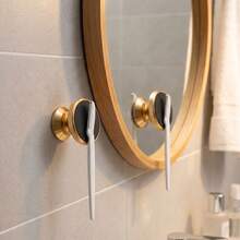 Bathroom Magnetic Storage Rack, Strong Adsorption For Hair Accessories, Razors And Other Small Items, Keeps Things Tidy, Suitable For Multiple Occasions - Gold - View 3
