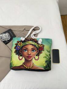 Large Capacity Handbag For Women, New Arrival Minimalist Commuting Shoulder Tote Bag - Multicolor - View 3