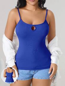 CELILIN 2-In-1 Camisole For Women, Versatile Layering Slip Dress, Slim Fit Breathable Undershirt For Commuting & Dating - Blue - View 2