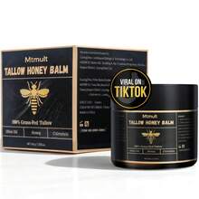 Tallowyn Beef Tallow Honey Balm, Hydrating Moisturizer With Olive Oil, Argan Oil, Calendula & Oat Extract For Face Body Skin Care - Beef Tallow Honey - 查看 1