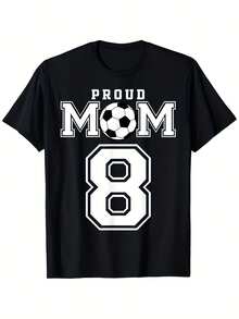 Camiseta de Fútbol Número 8 para Hombres - Estilo Retro con Diseño del Número 8, Talla Grande para Día de Partido, Regalos de Equipo, Uso Casual - Ropa para Jugadores y Aficionados (Lavado a Mano) Seda Helada, Secado Rápido, Transpirable, Sin Sensación de Calor - Negro - Ver 1