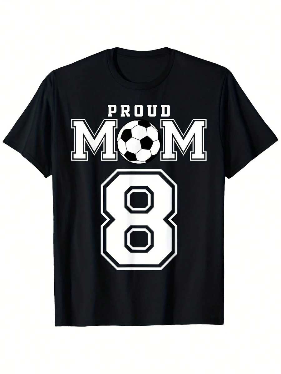 Camiseta de Fútbol Número 8 para Hombres - Estilo Retro con Diseño del Número 8, Talla Grande para Día de Partido, Regalos de Equipo, Uso Casual - Ropa para Jugadores y Aficionados (Lavado a Mano) Seda Helada, Secado Rápido, Transpirable, Sin Sensación de Calor - Negro - Ver 1