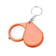 12X Magnifying Glass With Faux Leather Case - Portable Microscope - Foldable Design - Ergonomic Handle - Suitable For Reading, Inspection, Crafts, Jewelry Etc. - Compact Inspection Tool With Durable Rotating Protective Cover - Essential For Daily Reading - Vision Assistance Product - A - View 12