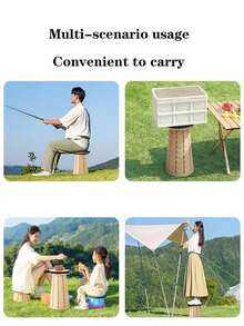 Portable Retractable Stool, Folding Camping Stool For Outdoor Activities - Multicolor - View 2