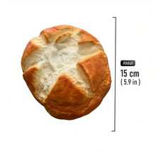 1 Piece Of Squishy Bread Toy With A Large Slit, Slow-Rebound Bread, Soft Slow-Toy, Fluffy Bread Toy, Realistic Bread Toy, Ultra-Soft Milk-Scented Toy, Simulated Food Bread Dessert Decoration Toy - Màu vàng - Xem 6