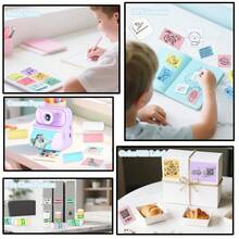 Bộ giấy in nhiệt mini: Giấy in có keo dính và không keo, tương thích với máy in T02/M02/M02S, giấy dán trang trí đẹp mắt dùng cho ảnh, sổ tay tự làm, ghi chú học tập và album ảnh. - Xem 8