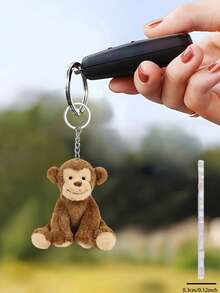 1pc 2D Acrylic Monkey Pendant - Car Interior Hanging Decor, Keychain And Wallet Accessory. Perfect Gift For Valentine's Day And Halloween. Home, Bedroom Or Car Decoration. Exquisite Craftsmanship Durable Monkey Design Keychain. - Monkey Keychain - View 17