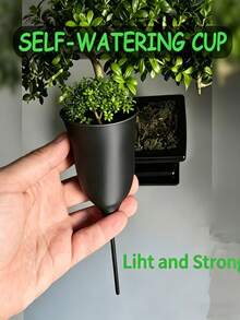 1pc Cute & Elegant Plant Self-Watering Device In Wine Glass Shape, Automatic Slow Release Watering Mechanism For Indoor Potted Plants, High-Quality PLA Material, Balcony & Indoor Gardening Tool - Multicolor - View 4