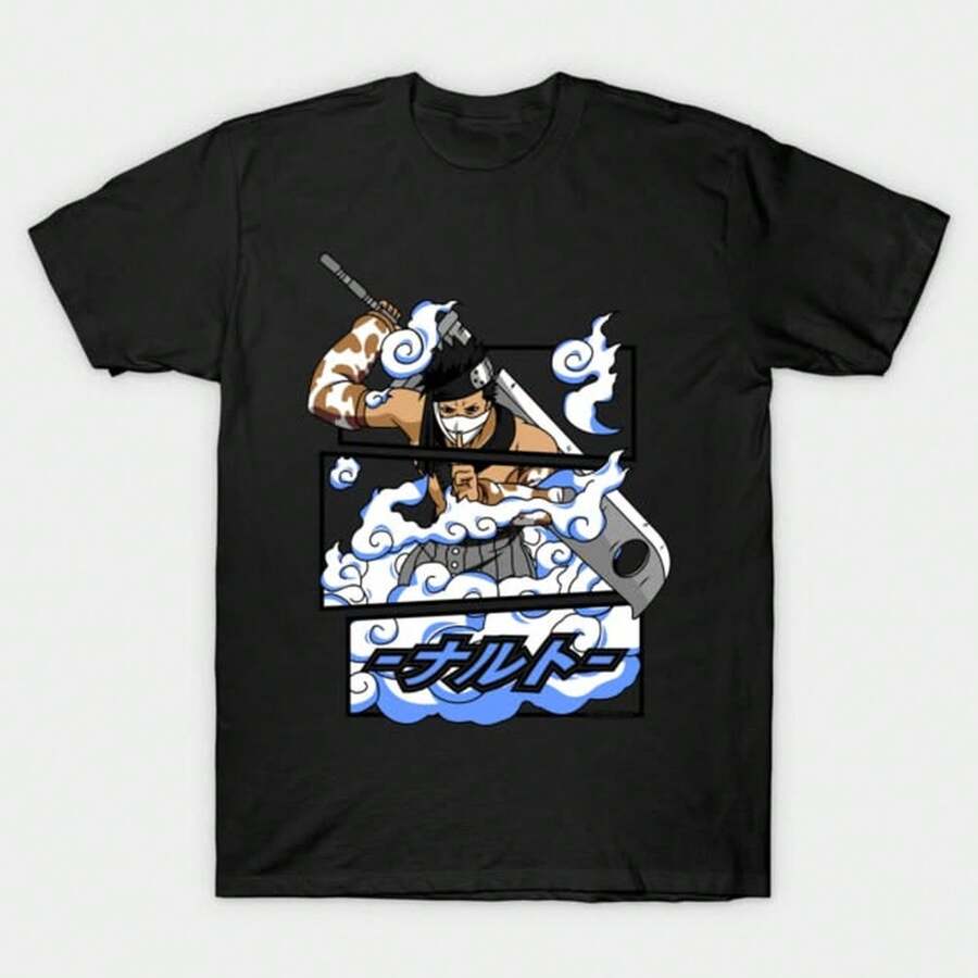 Zabuza Momochi TShirt220G Fundacin de AL1Godn masculina, 220 g de confort puro. CreA1DA1 Para todo ser humano, ya sea mujer u hombre. Tejido consistente de ptima C1Alidad, preparado para cualquier m1ontura, afelpado al contacto pero pensado para S1ostenerse. Prendas eriores transpirables de mujer, conjuntos otoales, vestuarios de vaC1Aciones, disfraces de new years para ella. - Negro - Ver 1
