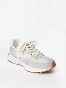 Women Benny Platform Sneaker Lace-Up Casual Sneakers Outdoor Comfort Walking Shoes - 淺灰色 - 查看 6