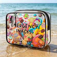 Unisex Transparent Travel Makeup Bag - Lightweight PVC Material, Zipper Closure, Can Store Cosmetics And Medicines, Suitable As Carry-On Luggage, Can Be Used For Airport, Gym Or Daily Use, Transparent Storage Pouch, Minimalist And Practical Design, Zipper Closure - Hot Pink - View 8