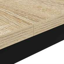 vidaXL Sonoma Coffee Table 100 X 100 X 45 Cm, Engineered Wood, Suitable For Living Room, Study, Cafe, Garden, Pool Area, Beach, Coffee Table, Side Table, Easy To Assemble, Home Accessories For Furniture. - Grey - View 7