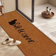 1pc Home Decor, Warm Pattern Printed Linen Kitchen Rug, Bathroom Mat, Doormat, 3D Printed Rectangular Carpet For Living Room, Bedroom, Hallway, Bathroom, Laundry Room - Polyester Carpet For Indoor And Outdoor Decoration - Multicolor - View 3