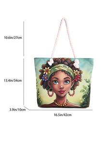 Large Capacity Handbag For Women, New Arrival Minimalist Commuting Shoulder Tote Bag - Multicolor - View 2