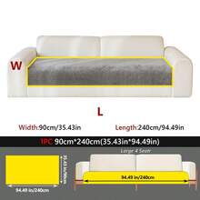 1PC Chenille Minimalist Solid Color Sofa Cover, Skin-Friendly Slipcover, New Home Decor Sofa Blanket, Universal For All Seasons, Anti-Slip. - Multicolor - View 17