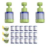 3个滤芯/9个替换滤芯/3个通用适配器。水龙头净水器及过滤器，采用360°旋转出水口设计，防溅节水。时尚简约的优质机身设计，节省空间。 - 多色 - 查看 10