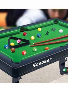 Mini Desktop Billiard Set - 11 Ball Portable Billiard Table, Suitable For Office And Study Use | Party Stress Relief Game, Birthday Gift, Graduation Gift - Multicolor - View 1