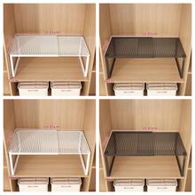 Heavy Duty Adjustable Expandable Closet Organizer Shelf - Space Saving Stackable Metal Storage Rack , No Assembly Required. For Kitchen, Bedroom, Desk Organization, Multi-Purpose Shelf, Shoe Cabinet Storage, Sundries Rack, Wardrobe Storage Solution - Multicolor - View 10