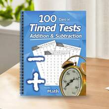 1 cuốn sách Humble Math, luyện tập phép cộng và trừ liên tục trong 100 ngày, thử thách toán học không gián đoạn, phù hợp cho người lớn, độ khó trung bình (Không bao gồm bút) - Mảnh duy nhất - Xem 5