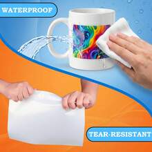 10/30 Sheets Clear Printable Sticker Paper For Inkjet Printer - Waterproof Transparent PE Sticker Paper, Vibrant Colors, Easy To Peel For DIY Crafts, Scrapbooking, Photo Album - A4 Transparent - View 8