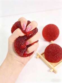 1 quả bóng dâu tằm giảm căng thẳng trang trí bàn làm việc, đồ chơi bóp mềm hình quả dâu tằm, giúp giảm căng thẳng, thích hợp làm quà tặng văn phòng, cũng thích hợp làm quà tặng Giáng sinh, Halloween, Lễ Tạ ơn và sinh nhật. - bóng dương mai - Xem 3