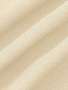 Pantalones anchos de cintura alta de unicolor de uso casual para mujeres - Albaricoque - Ver 5