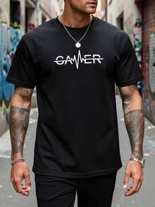 Camiseta de Moda para Hombre - Negro - Ver 6