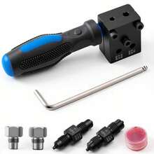 Brake Pipe Expansion Kit, 3/16 Inch And 1/4 Inch SAE Dual Torch Tools, Used For Brake Pipelines, Can Make Single And Double And Bubble Torches, Used For Vehicle Braking And Hydraulic Pipelines - Blue Set - View 6