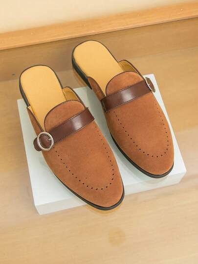 Casual Loafers For Teenagers, Breathable Slip-On Shoes For Driving, Daily Wear, Minimalist Solid Color Low-Top, Suitable For Youth, Wedding, Graduation, Performance, Mules, Shoes