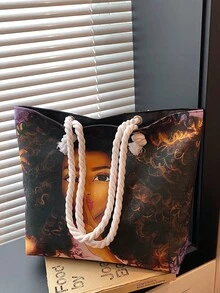 Large Capacity Handbag For Women, New Arrival Minimalist Commuter Shoulder Tote Bag - Multicolor - View 5