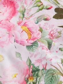 Vestido largo con estampado floral romántico con escote de cuello alto, para el Día de San Valentín, vestido de primavera, atuendo para brunch, atuendo para fiesta del té, atuendo para vacaciones en la playa, vestido floral para mujer, vestido v - Multicolor - Ver 4