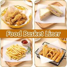 50/100pcs Wax Paper, 7.09*7.09 Inch Baking Paper, Oil Absorbing Non-Stick Pad Paper For Food Baskets Lining, Picnic Food Packaging, Cooked Food Packaging, Barbecue, Suitable For Desserts, Snacks, Pastries (Pure White) - Multicolor - View 10