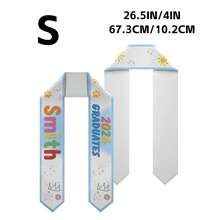 Customizable Graduation Shawls For Children, Graduation Sashes With Personalized Prints Of Names And Years, And Satin Shawls With Cute Paw Prints And Crown Patterns, Suitable For Graduates Of All Ages. - Multicolor - View 18