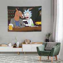 BoJack Horseman Tapestry Wall Decoration, Anime Funny Horse Flag Banner, Suitable For University Dormitories, Bedrooms, Living Rooms, Perfect Fans Decoration Gift - 1PC - 查看 5
