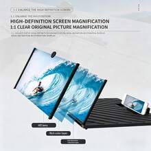 1 HD Phone Screen Magnifier With Foldable Stand - 12 Inch Desktop Video Magnifier (Share Roses, Enjoy Fun, Please Give Good Reviews) - Multicolor - View 8