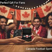 2PCS World Cup American Flag Bracelet USA Bracelets Patriotic World Cup Soccer Bracelets For Men Women Soccer Bracelets PU Leather Braided Rope Bracelet World Cup Soccer Party Favors - Canada - View 5