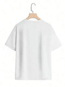 Camiseta de manga corta Witllent para mujer, 100% algodón, con estampado "Eat Your Protein", diseño de anime para gimnasio, culturismo, fitness, camiseta de algodón pesado de 220g para mujer, ideal para Navidad (1 pieza), 100% algodón. - Blanco - Ver 3