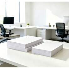 A3/A4 Size White Cardstock, 1PC (20 Sheets), Thick Paper, Rigid Cardboard, Suitable For Drawing, Sketching, Copying, And Other Purposes - White - View 1