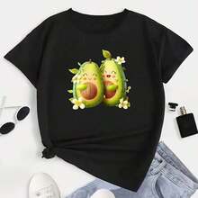 FAST & CUSTOMIZABLE Durable And Washable Heat Transfer Decals, Two Cut Avocado Patterns, DIY Supplies For Clothing And Accessories, Making T-Shirts, Bags, Sweatshirts, Decorating Pillows With Heat Transfer Film - 彩色 - 查看 1