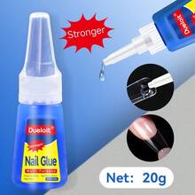 Dueloit 20g Super Strong Nail Glue, Suitable For Press-On Nails And Acrylic Nail Tips, Natural Air Dry, Waterproof And Long-Lasting, Easy To Use - Clear - View 5
