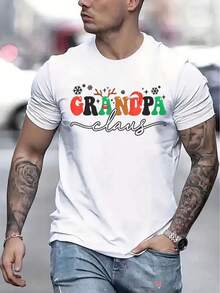Men's Casual Short Sleeve T-Shirt, 1 Piece, 100% Heavy Cotton - Comfortable Crew Neck, Soft And Adorable T-Shirts, Loose And Comfortable - White - View 1