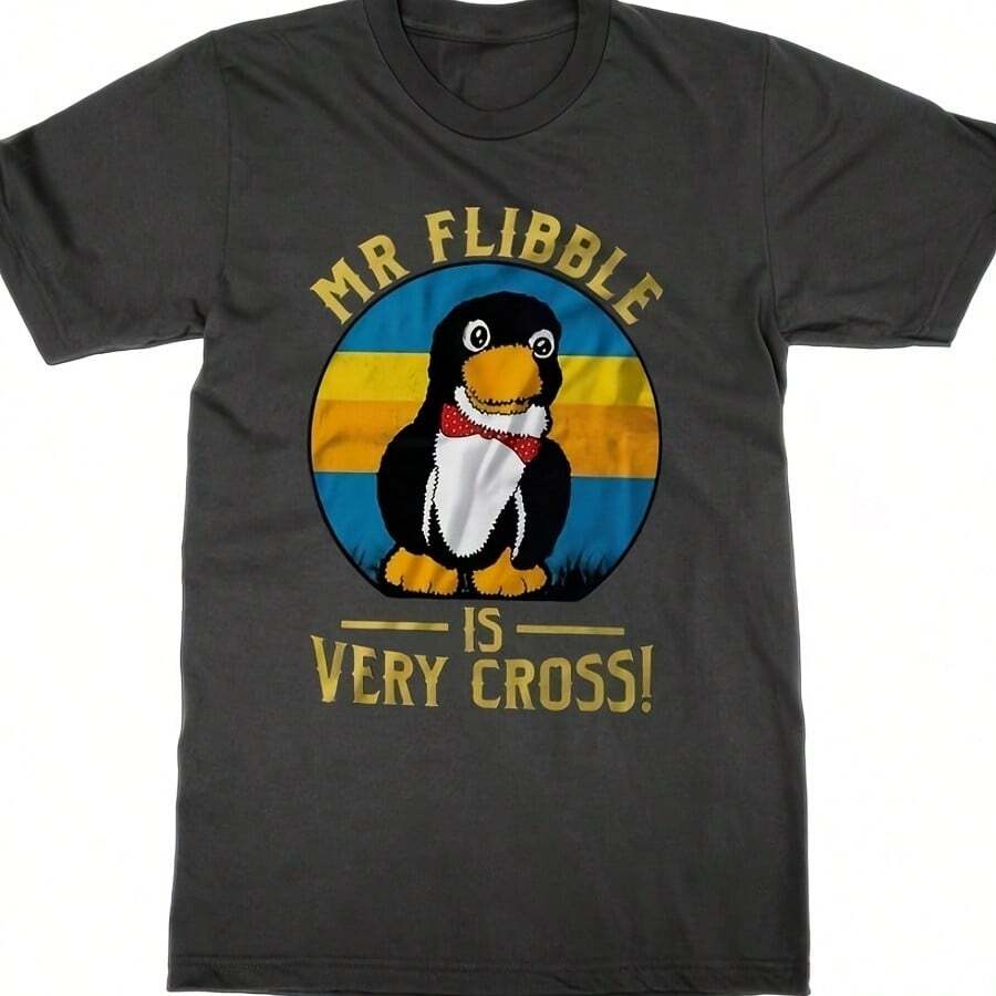 Mr Flibble Is Very Cross T-Shirt - Black - View 1