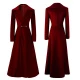 Women's Velvet Coat In Red