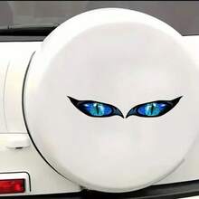2-In-1 Two Pairs Of Different Color Demon Zombie Eye Stickers, Suitable For Car Rearview Mirror, Motorcycle Helmet Stickers - Durable Waterproof PVC Stickers | Perfect For Halloween Decoration, Halloween Night Gifts, Christmas Gifts - Demon Zombie Eye - View 8