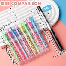 10/20/36pcs Colorful Mini Bubble Wands, Transparent Bubble Blowers For Outdoor, Friends Gathering, Party Supplies, Small Gifts (Random Style & Color) - Multicolor - View 6